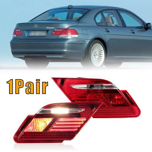 Pair Inner Tail Light Brack Lamp for BMW 7 Series E65 E66 745i 750Li 2005-2008