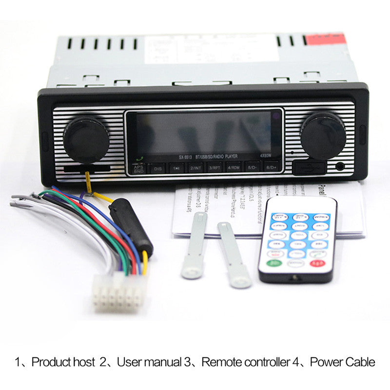 Bluetooth 4-CH Output Car 1DIN MP3 Stereo Radio Receiver Player FM USB Remote