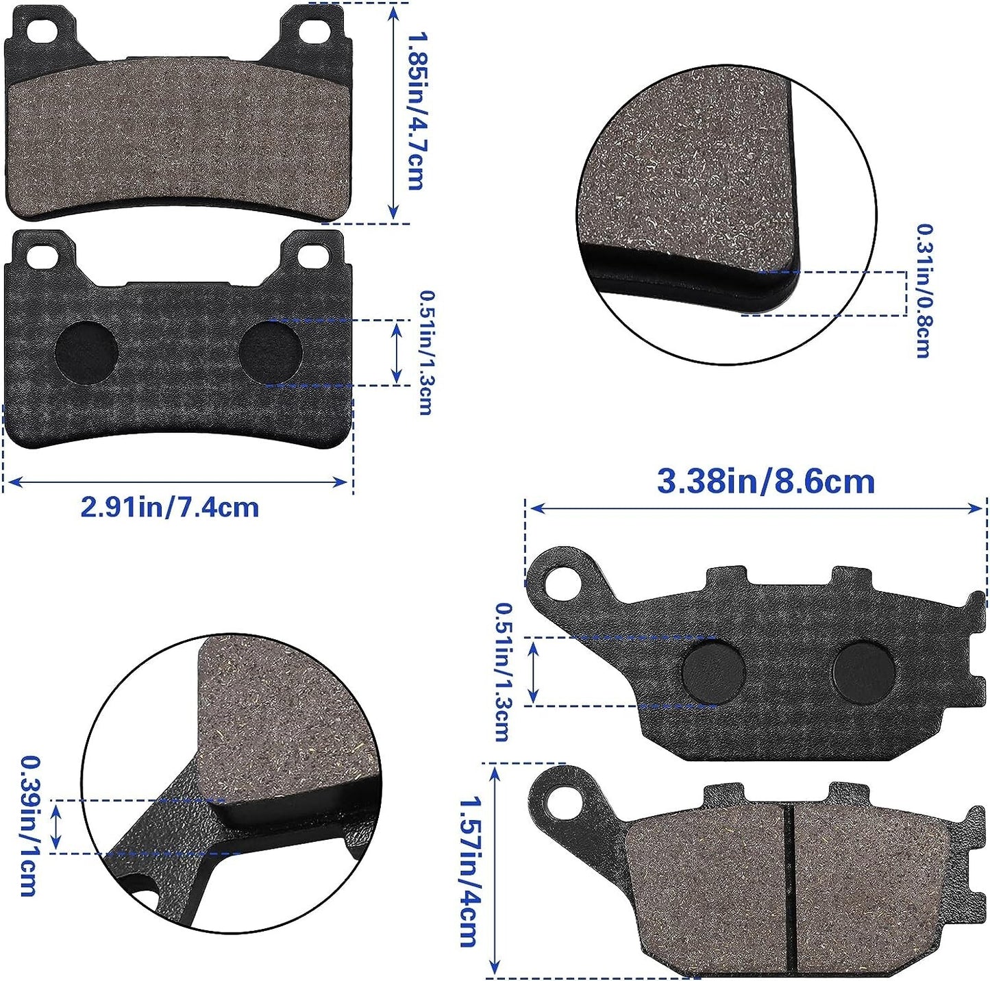 Brake Pad for Honda CBR600RR 03-06/CBR1000RR Fireblade/CBF600 N7 for Radical Caliper
