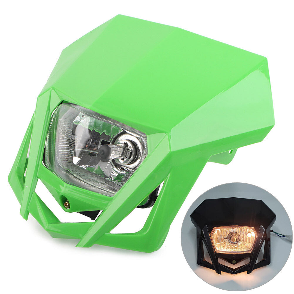 12V Scheinwerferverkleidung f¨¹r for Kawasaki KLX CRF DRZ RMZ for Yamaha Dirt Bikes Gr¨¹n