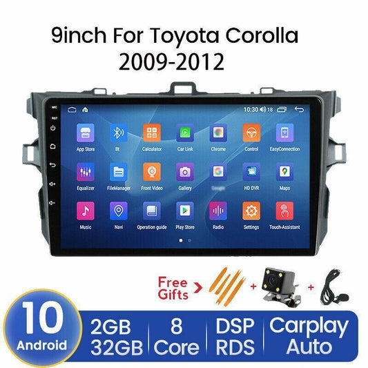 9 Android Car Stereo GPS DSP Carplay 2+32GB for Toyota for Corolla 2009-2012