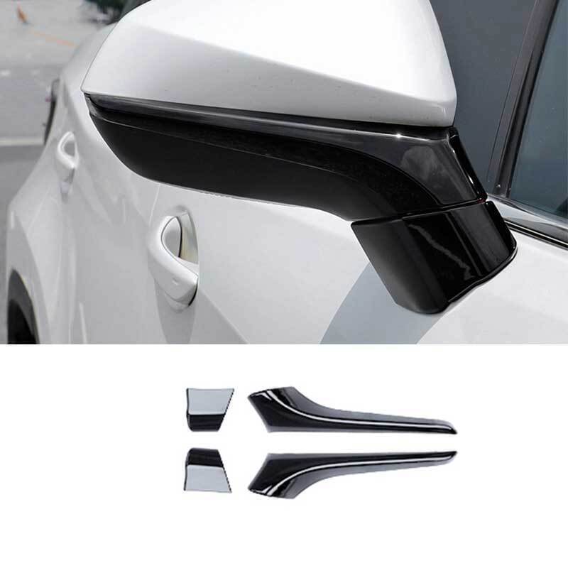 For 15-2021 for Lexus NX 200t 300h ABS Gloss Black Rear View Mirror Strip Trim 4PCS