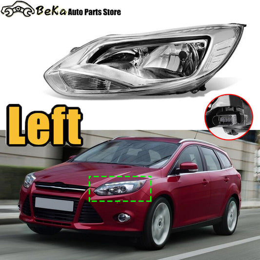 1 piece for 2012-2014 for Ford Focus left chrome clear corner headlight