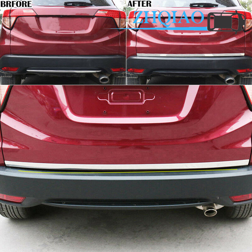 Stainless Steel Chrome Rear Trunk Cover Trim Fits for Honda Vezel HR-V HRV 2016-2018
