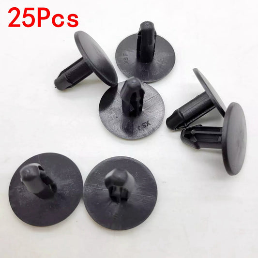25pcs Nylon Cowl Garnish Clips Trim Mountings Grommet Clamp Screws for Honda