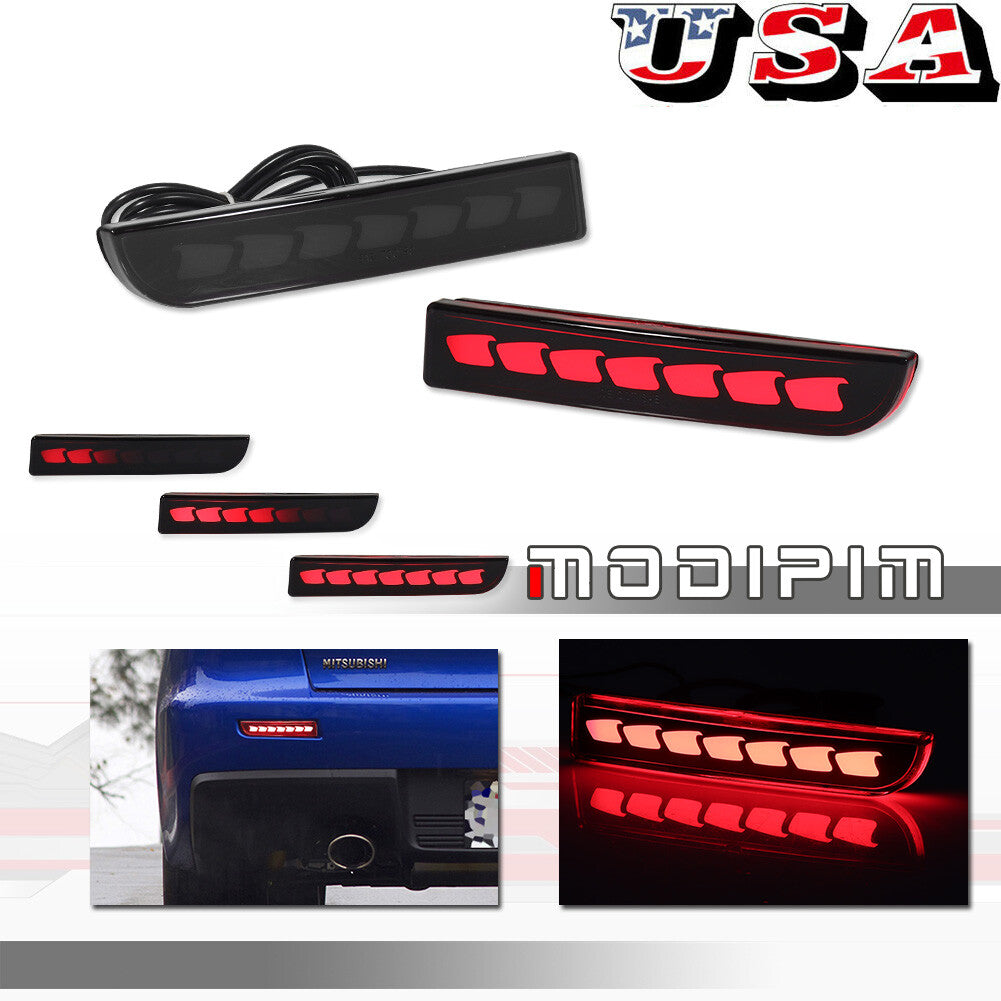 Applicable to for Mitsubishi Lancer Evo rear brake LED sequential turn signal smoke