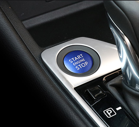 Blue Engine Start Stop Push Button Ignition Key Trim for Nissan Sentra 2020-2023