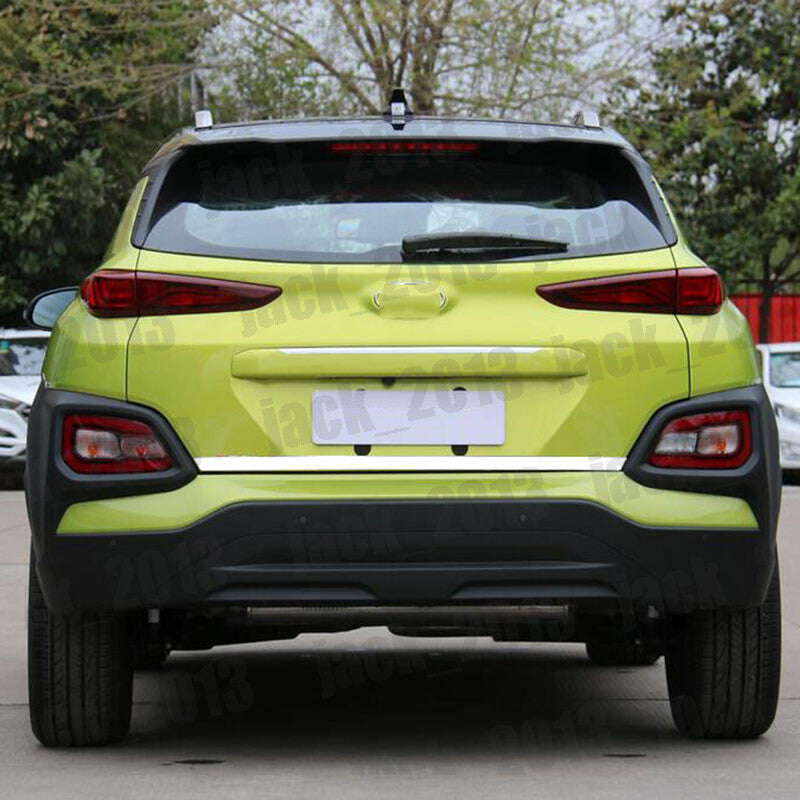 for Hyundai Kona Encino 2018-2023 Steel REAR TRUNK TAIL GATE DOOR LID COVER TRIM