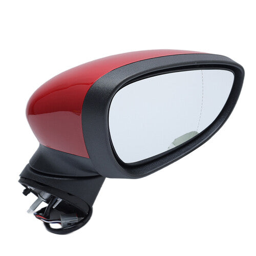 F¨¹r for Ford Fiesta MK7 08-12 Rechts Au?enspiegel Beheizbar Manuell Spiegelglas Rot