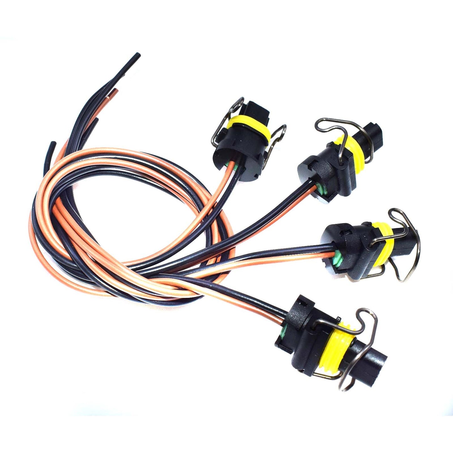 4PCS VGT Solenoid IPR Pigtail Connector for Ford 6.0L F250