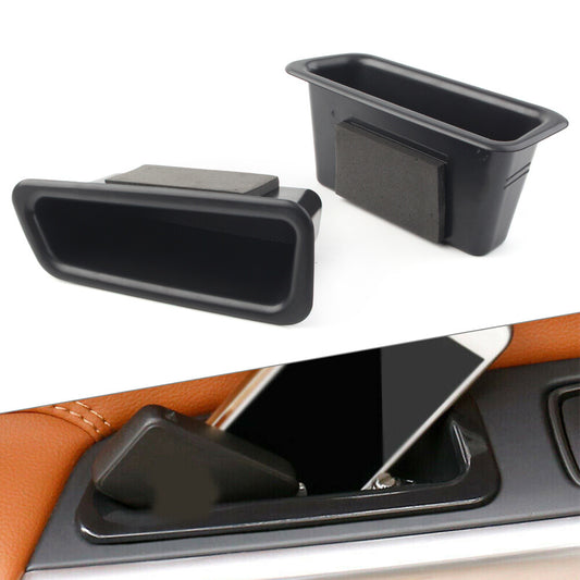 for Volvo S60 V60 2010-17 Car Front Door Handle Armrest Storage Box Tray Bin Kit