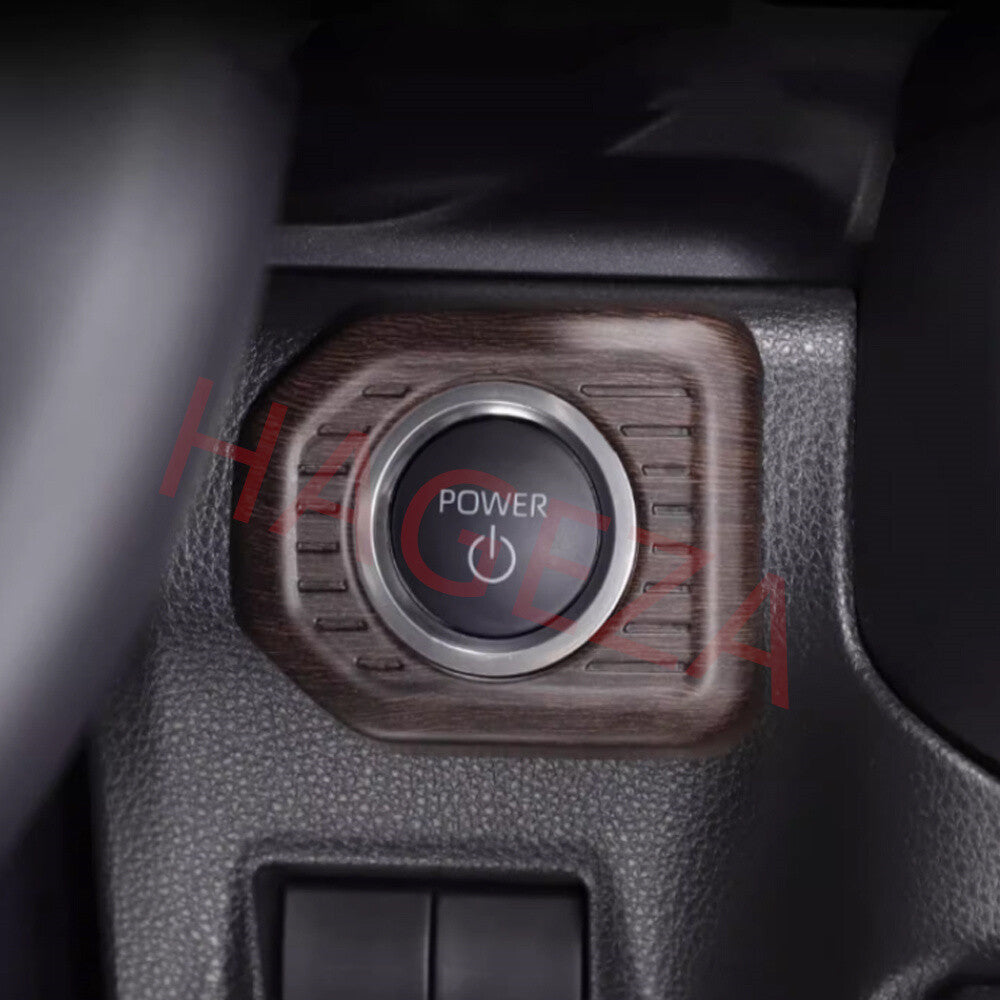 Oak Grain ABS Engine Start Stop Button Cover For Toyot@ for Land Cruiser LC250 2024+