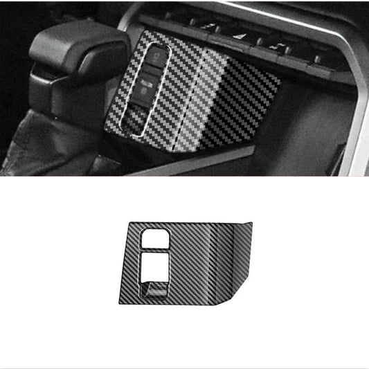 Carbon fiber electronic parking brake frame cover trim for Toyota Sequoia 2023 2024