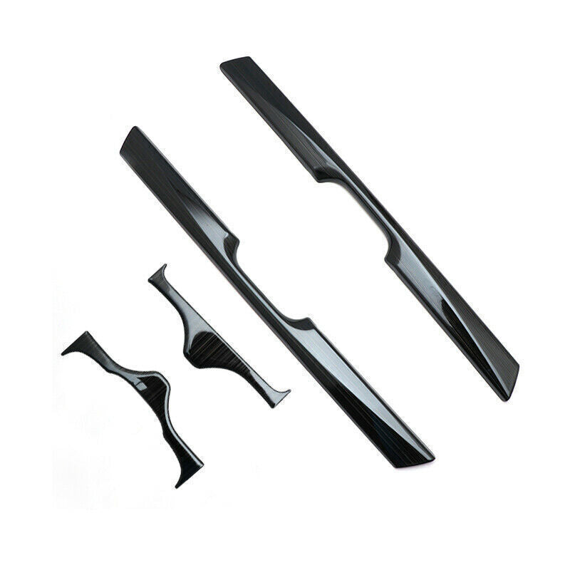 Console Gear Shift Water Cup Panel Trim for Honda CRV 2017-2022 Black Titanium