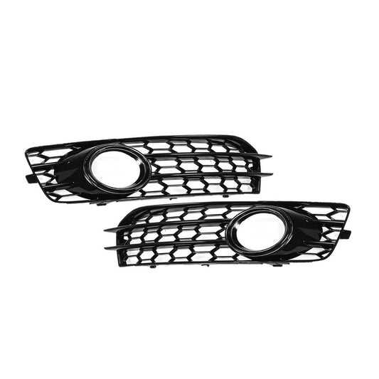 2-piece front fog light grille covers for Audi A3 8P S Line 09 - 2012 Honeycomb