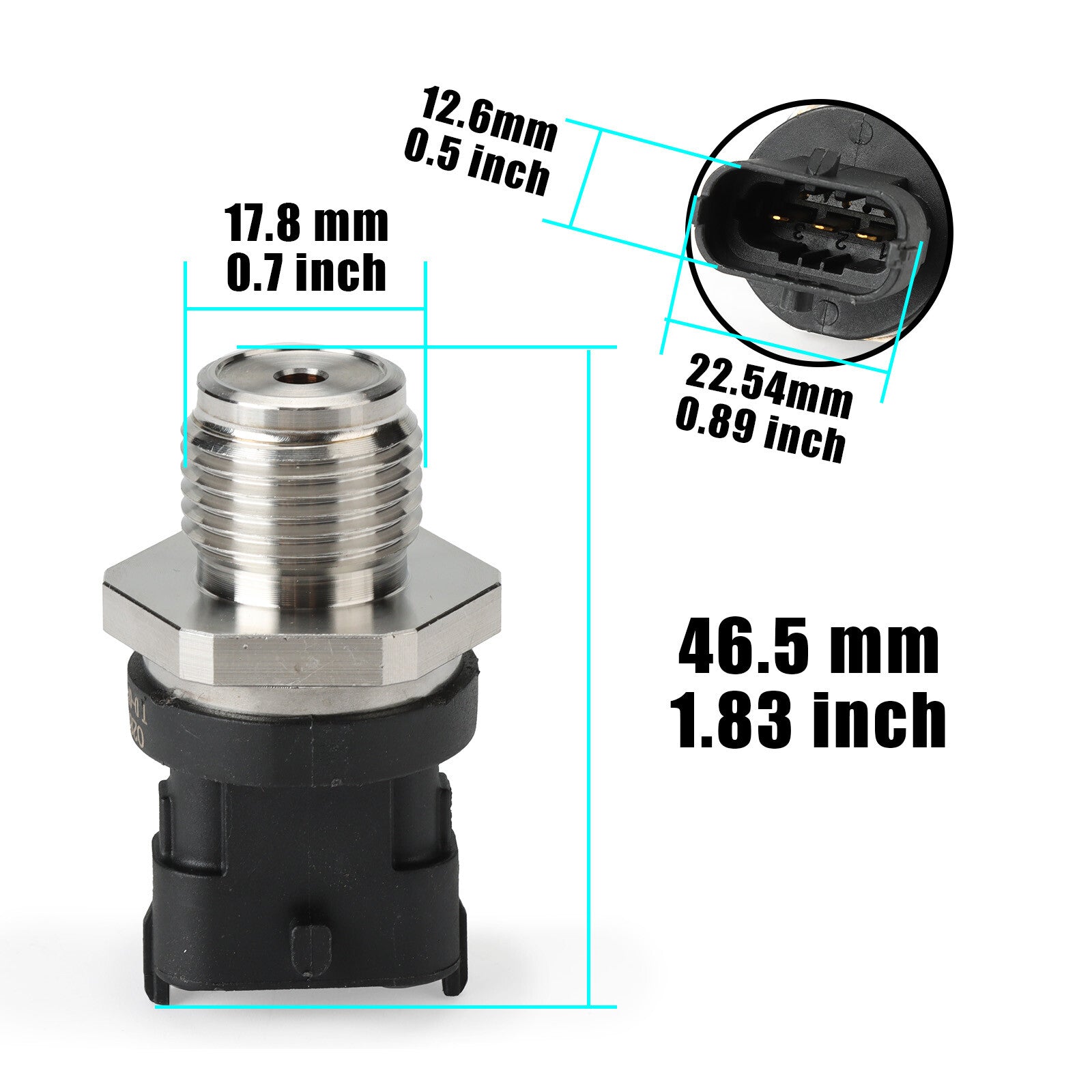Fuel Rail High Pressure Sensor 0281002907 for CHEVROLET for VW Volksbus for MERCEDES