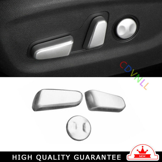 Inner for Seat Adjustment Button Cover Trim for Kia Sportage 2017-2020 Matte Silver