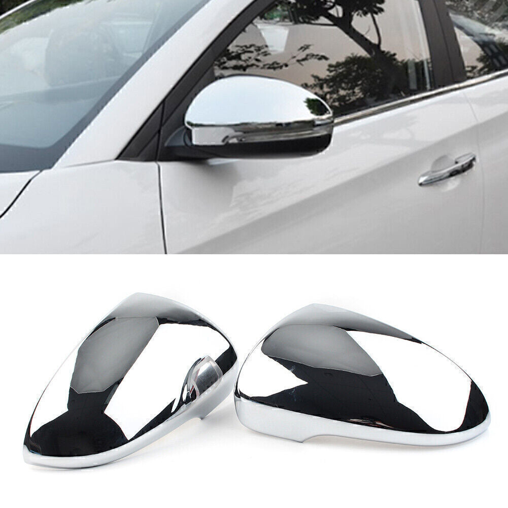 for Hyundai for Tucson 2015-2020 Chrome Rear View Mirror Door Side Trim Cover Case