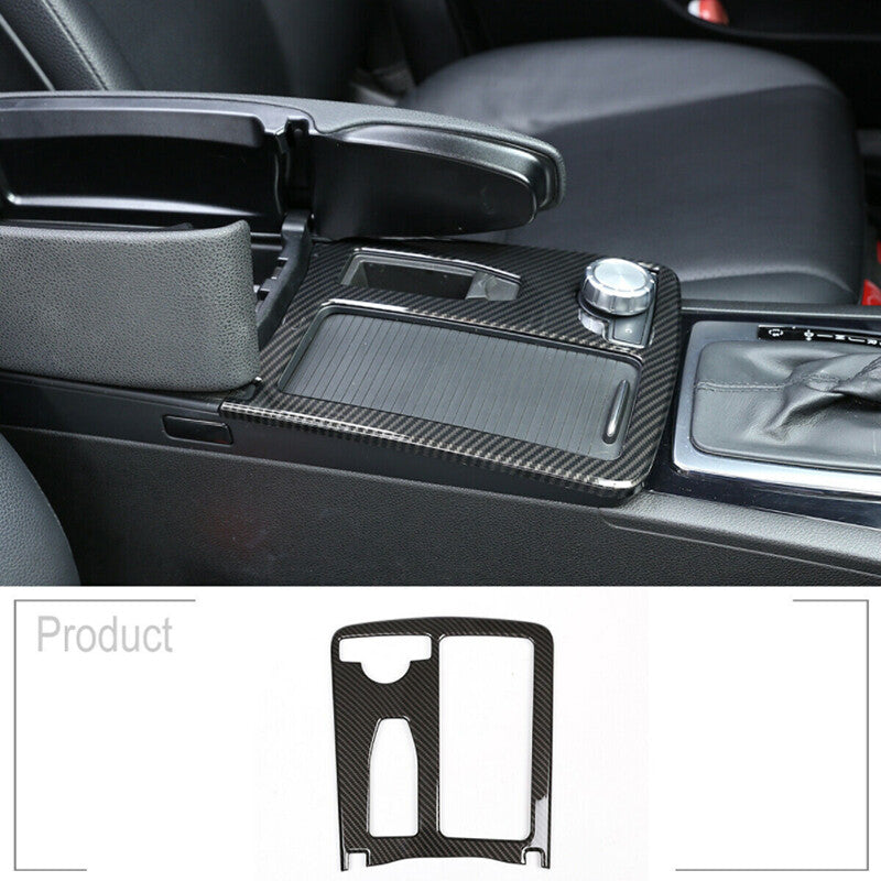 Matte Black ABS Passenger Center Grip Handle Protective Cover for Corvette C7 2014-19