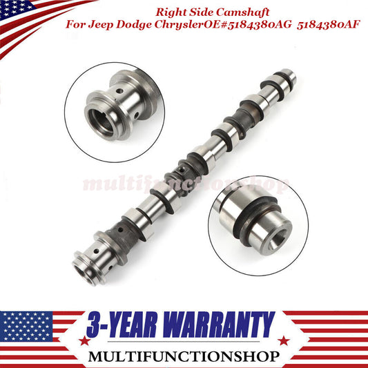 Right-side intake camshaft 5184380AG 5184380AF is suitable for Jeep for Dodge for Chrysler for Ram 3.6L.