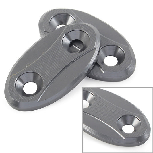 for BMW S1000RR 2009-2018 Rearview Mirror Block Off Base Plates Cover Grey Pair