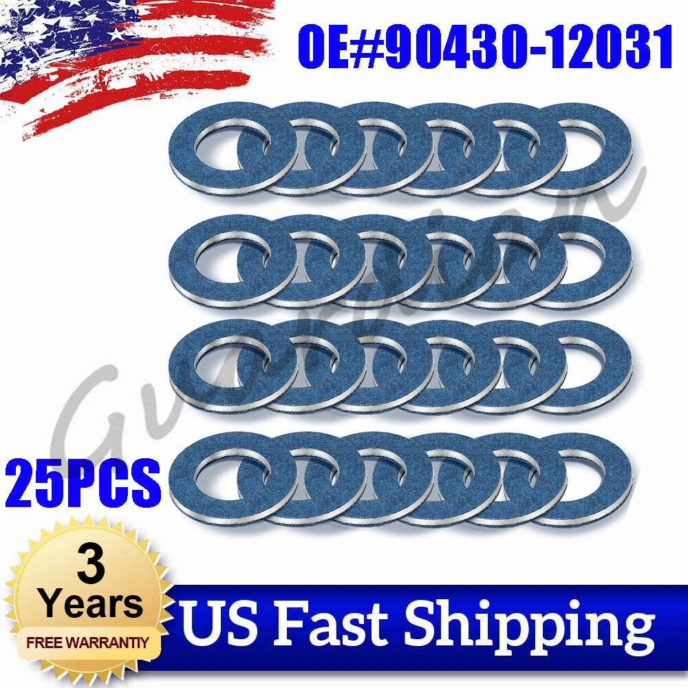 25x 90430-12031 Oil Drain Plug Gasket Crush Washer for LEXUS for SCION for TOYOTA for CAMRY