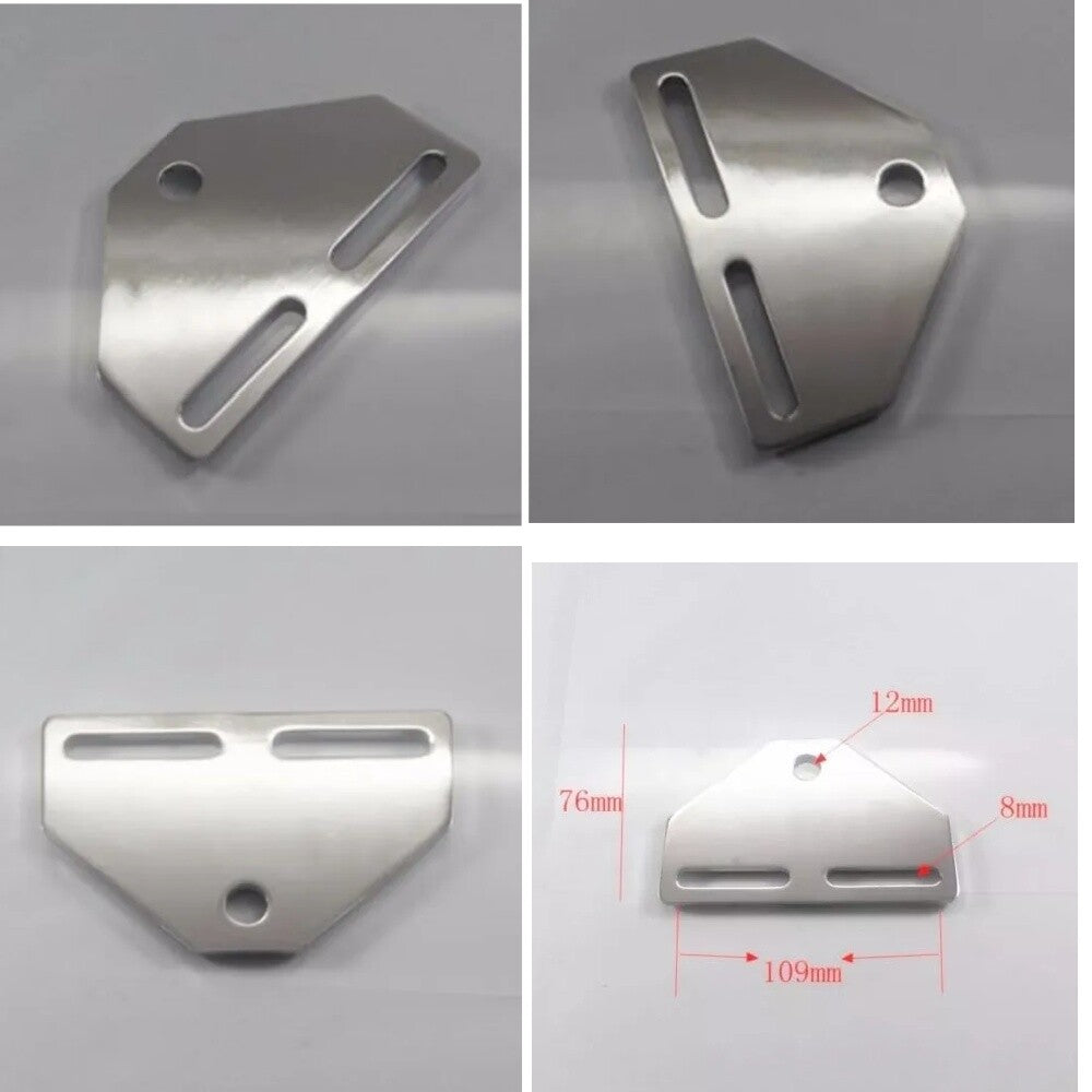 Chrome Bottom Mount Headlight Bracket Adapter for Harley Cruiser Custom/ for Kawasaki