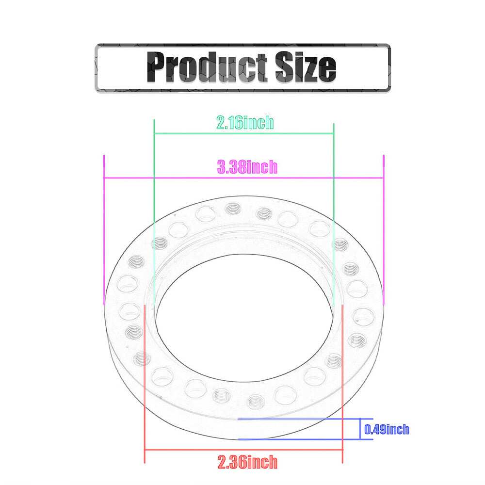 Universal Steering Wheel Hub PCD Adapter Spacer Kit For Momo Nardi OMP Sparco