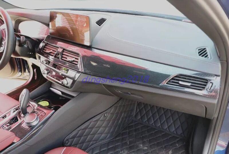 17-Piece Carbon Fiber Style Interior Trim Kit for BMW 5 Series 2018-2023