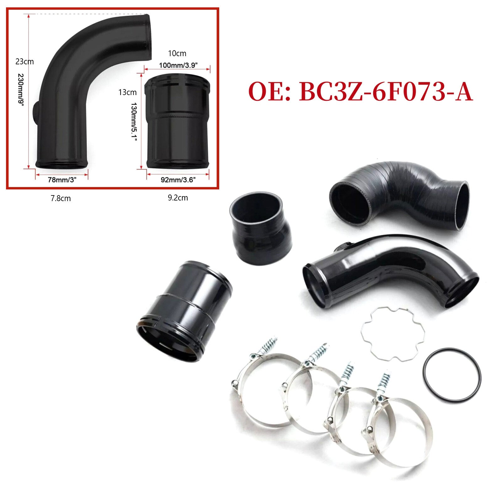 Cold Side Intercooler Pipe for Ford F250/350/450 6.7L Diesel 11-16