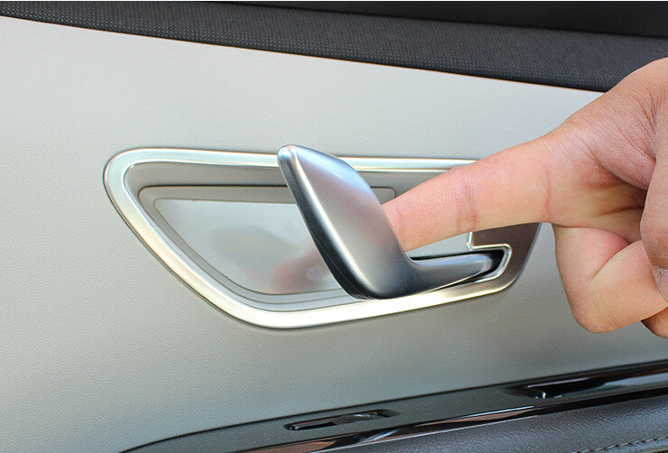 for Hyundai for Tucson 2022-2024 Silver Titanium InteriorDoor HandleCoverTrim4Pieces