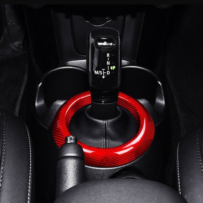 Carbon fiber gear shift cover trim for Mini Cooper F60 Countryman 17-2022