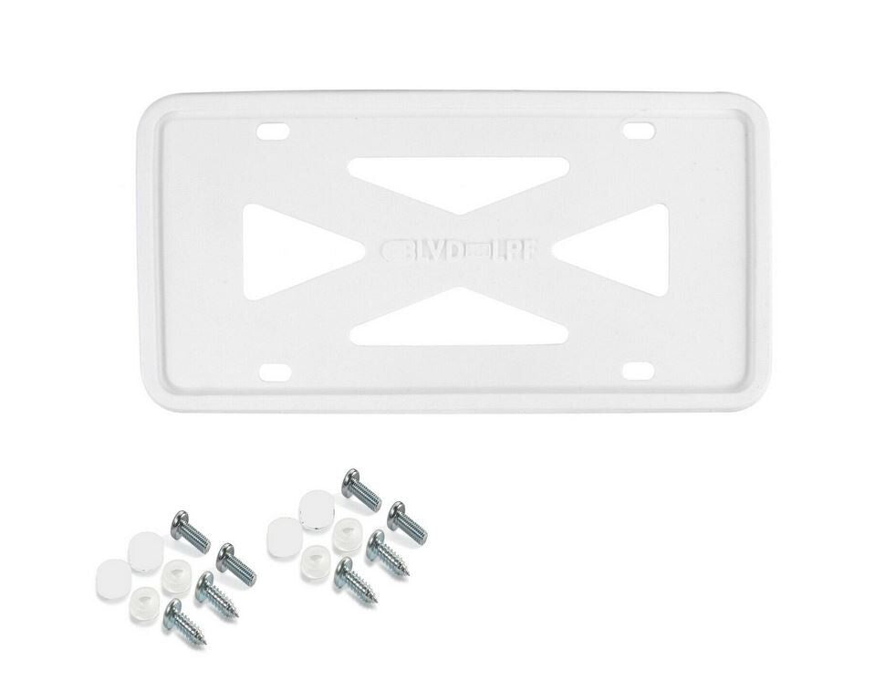 Car license plate frame cover cap trunk white silicone suitable for Genesis
