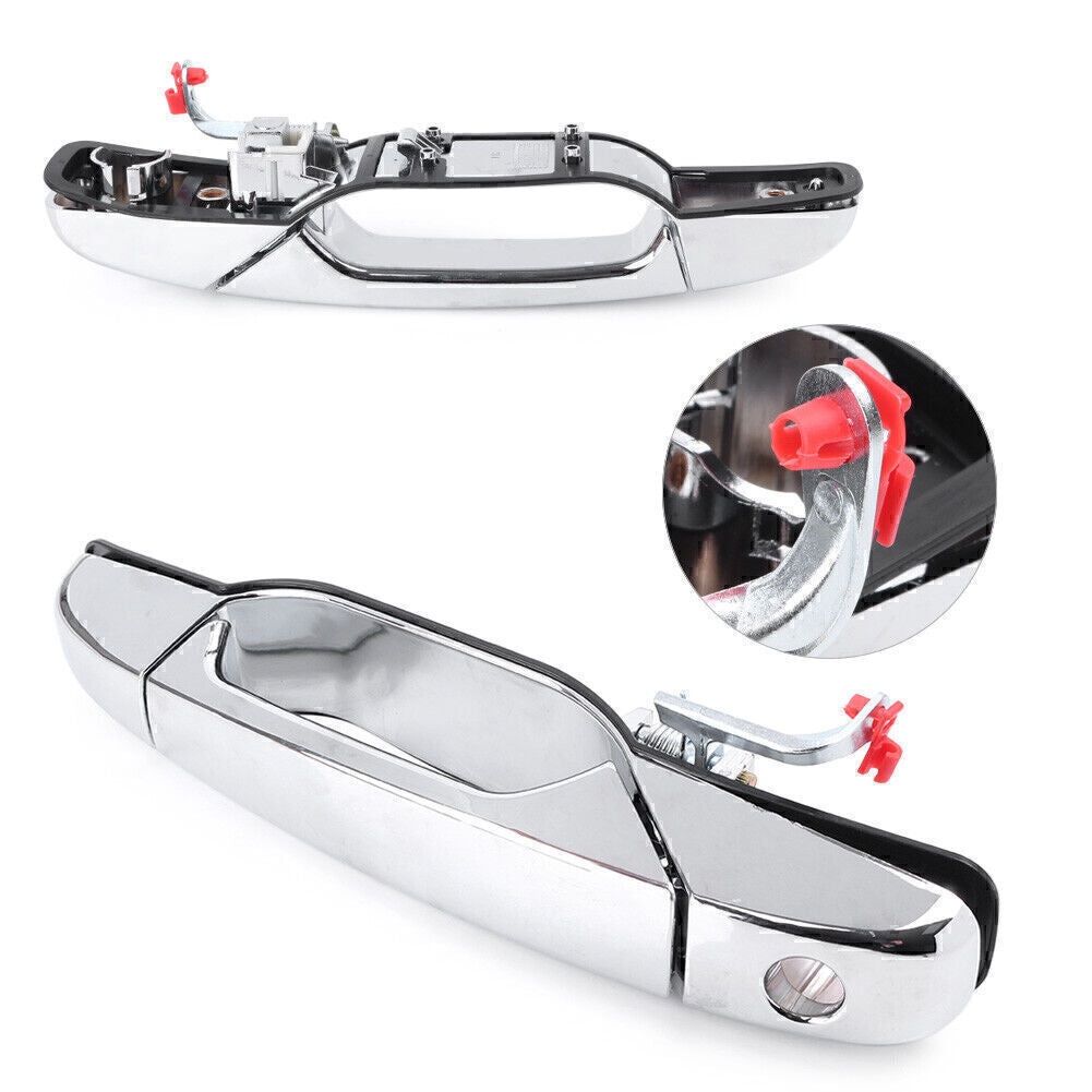Chrome Front Driver Exterior Door Handle Bar Fit 2007-13 08 for Chevy for GMC Silverado