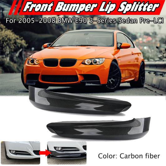 Carbon fiber front bumper splitter boiler suitable for 2005-2008 for BMW E90 4D Sedan