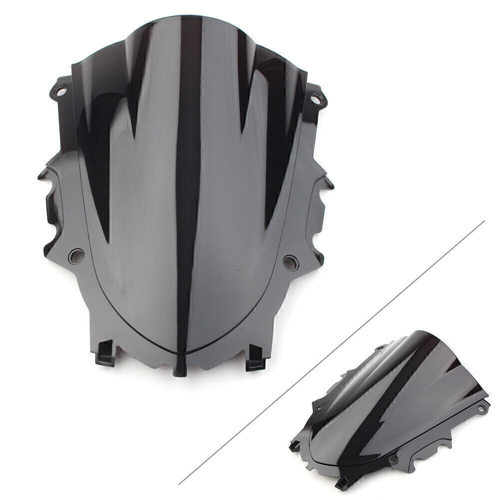 for Yamaha YZF R3 R3 19-23 Black Motorcycle Windshield WindScreen Wind Deflector