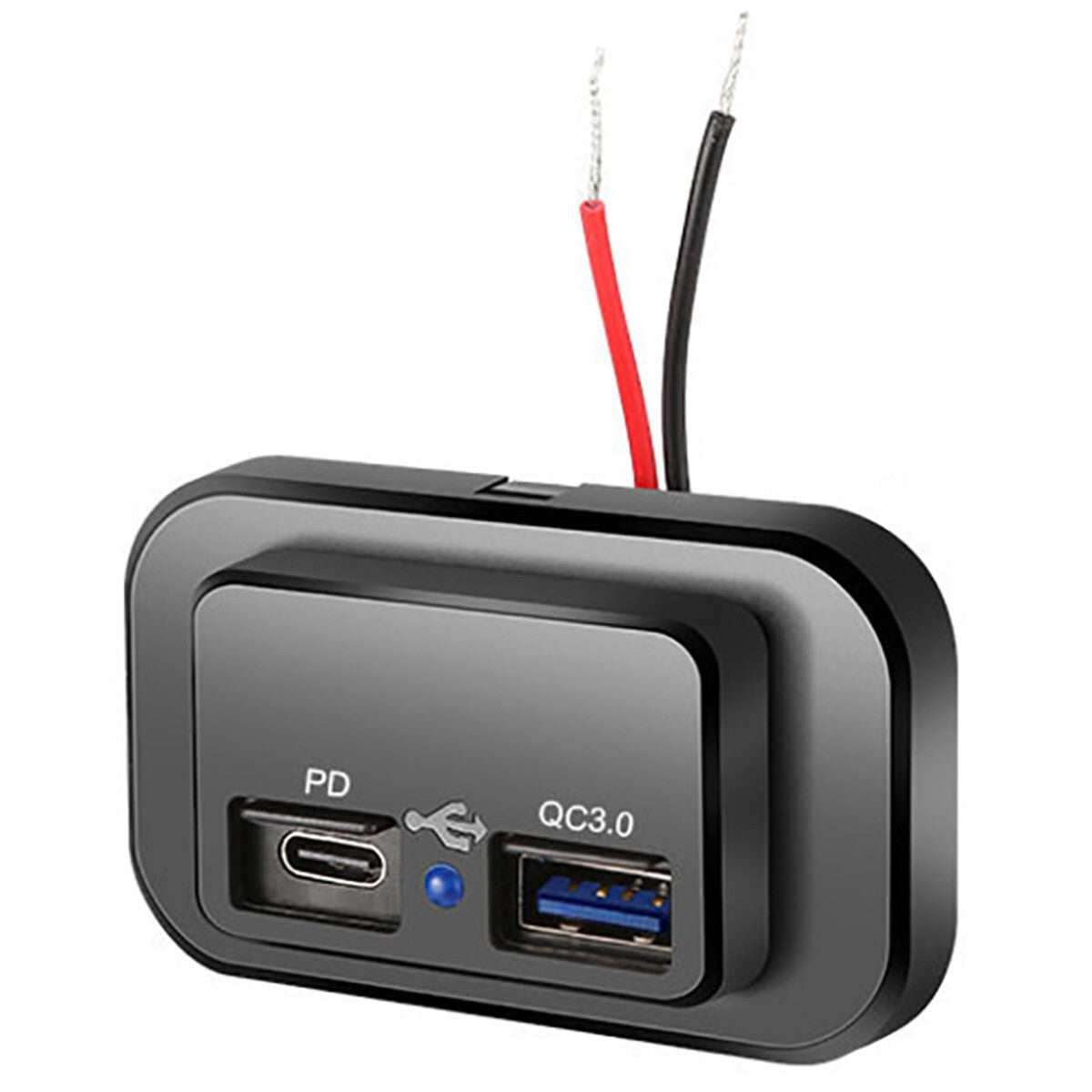 12V USB Charger Port Fast Car Charger PD & QC Outlet Socket for Boat RV Marine