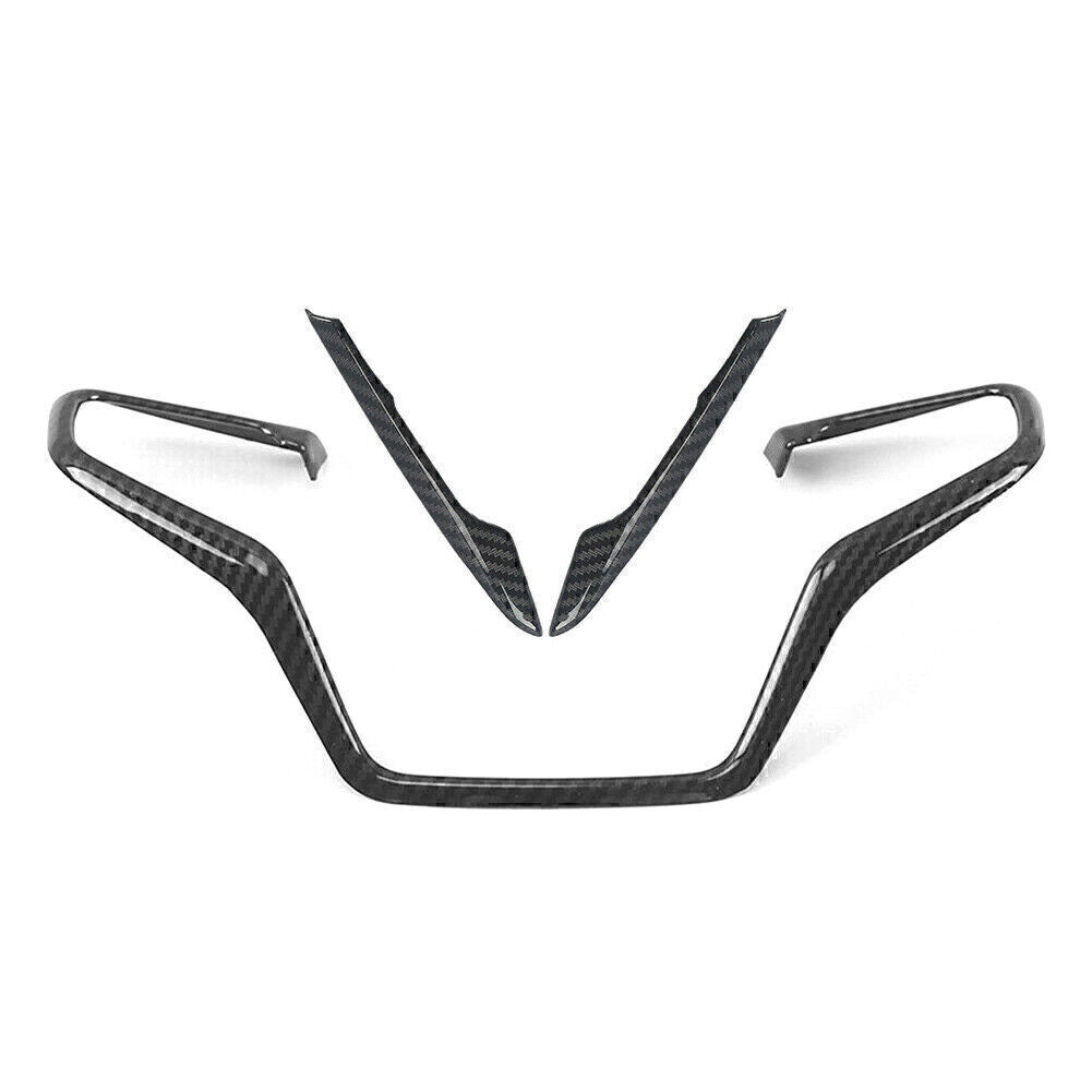 Fit for Honda CR-V CRV 2017-2020 2018 19 Carbon Fiber Style Look Steering Wheel Trim