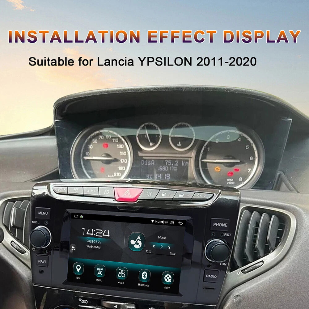 Car Radio for Lancia YPSILON 2011-2020 CarPlay Android GPS Multimedia Player