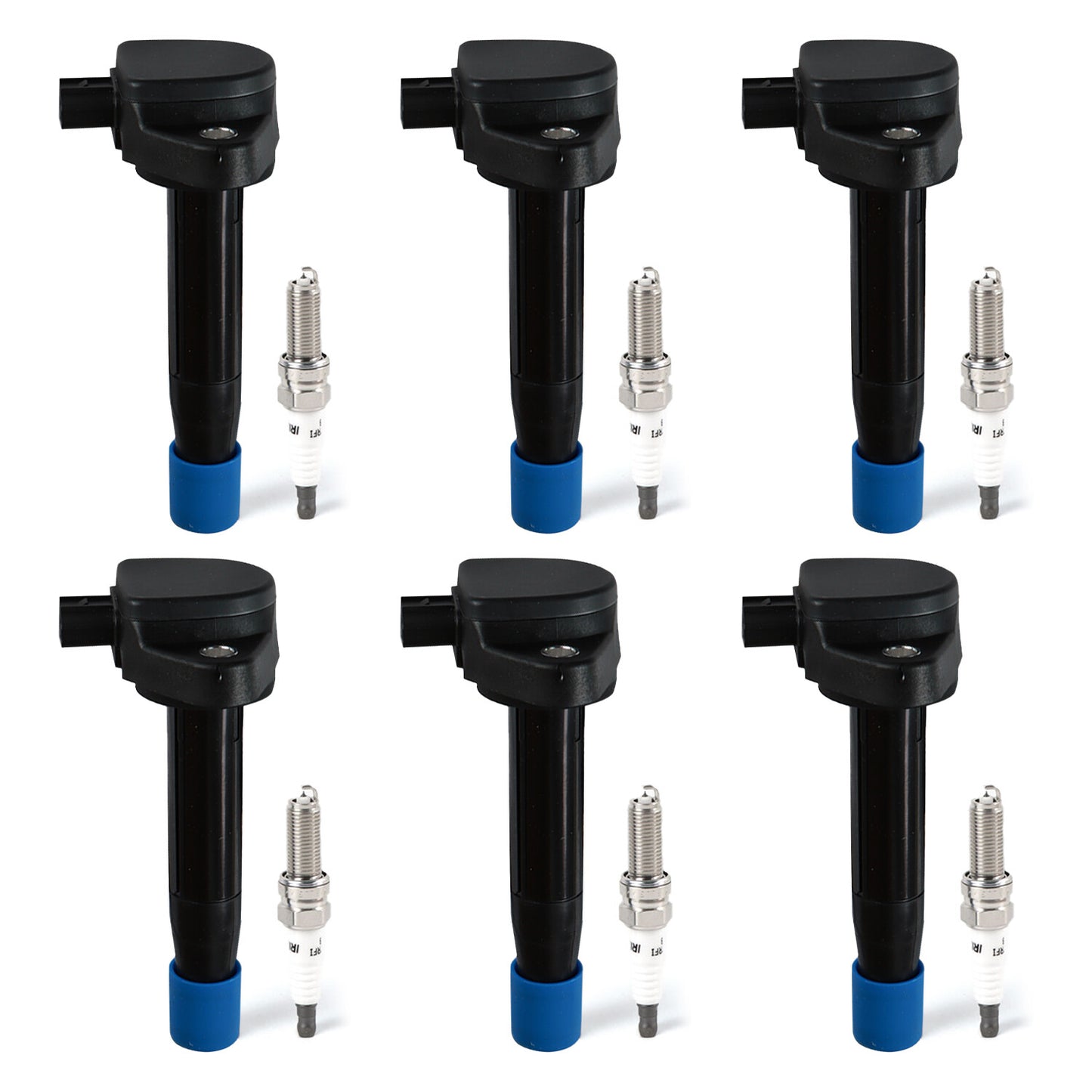 UF603 6x Ignition Coils +6x Iridium Spark Plugs for Honda Accord vastvehicle