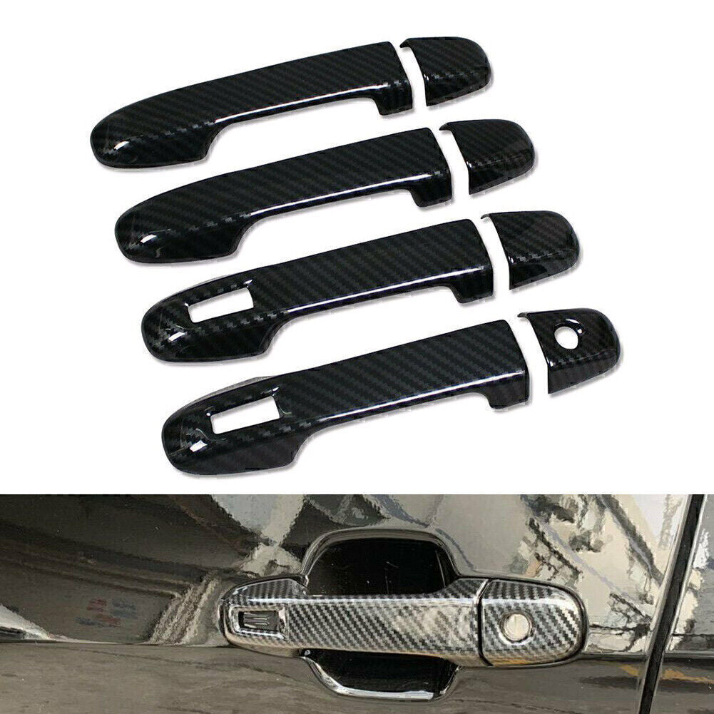 Car Door Handle Cover Trims Overlay Carbon fiber Fit for Subaru Forester 2019-2022