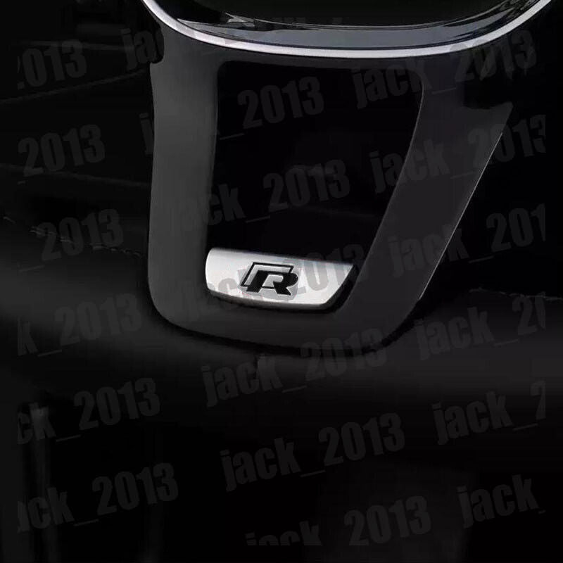 stainless R Steering Wheel Sequin Cover Trim for Volkswagen for VW T-ROC 2018-2022