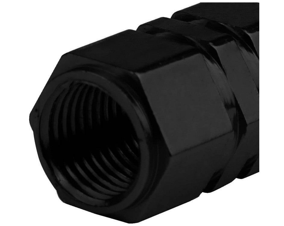 4-Piece Black 17mm Car Tire Valve Cover Stem Cover Valve Dust Cover for LR for Lexus