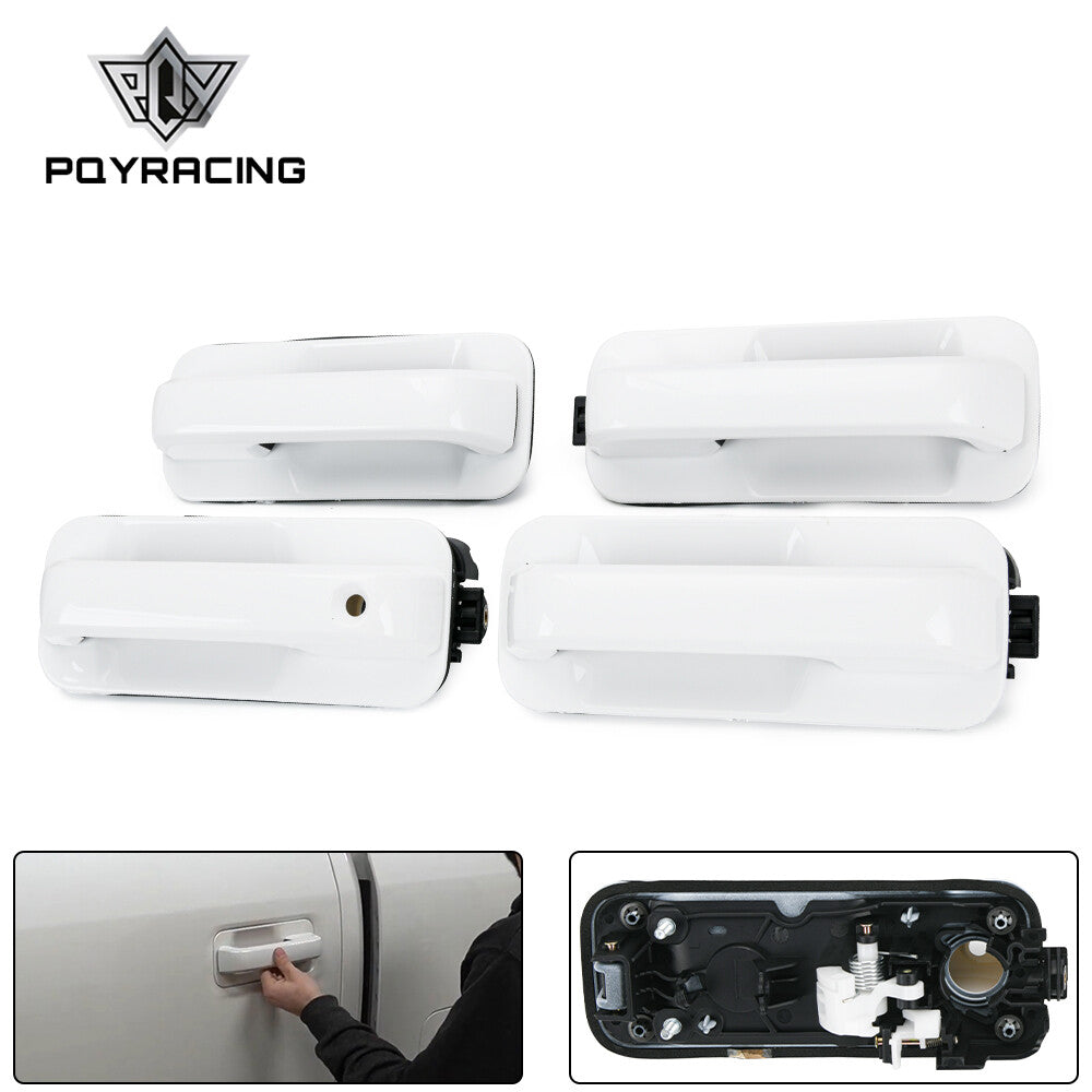 Front Rear Outside Door Handle Oxford White For 2015-2020 for Ford Super Duty F150