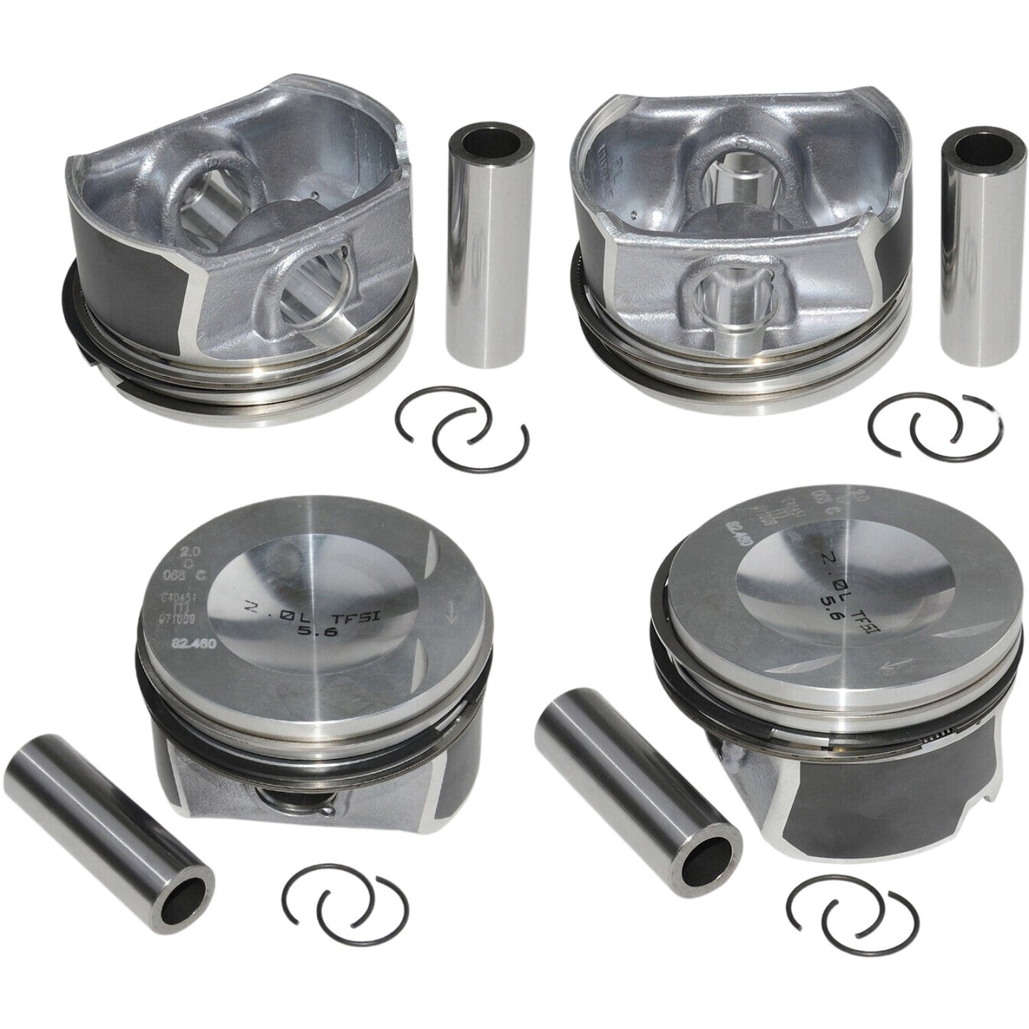 4Pcs Pistons  Rings 06D107066C for Audi A4 for VW TFSI BWA BPY EA113 ¦µ20mm / 82.5mm