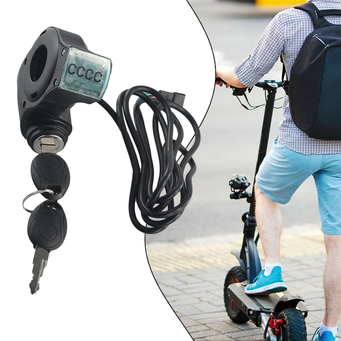 Ignition Lock Electric Scooter Accessories Cylinder Starter Switch Locks Keys