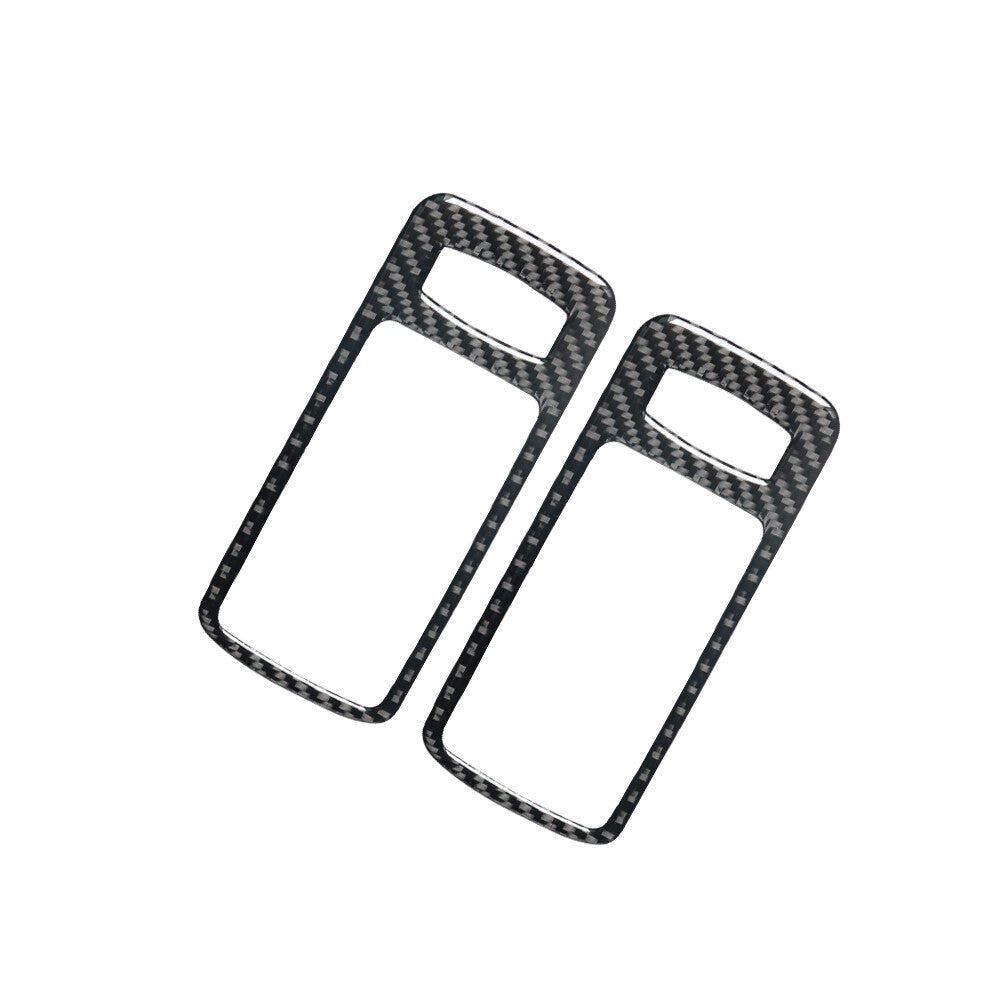 2Pcs Carbon Fiber Door Handle Decorative Cover Trim for Ford for Mustang 2005-2009