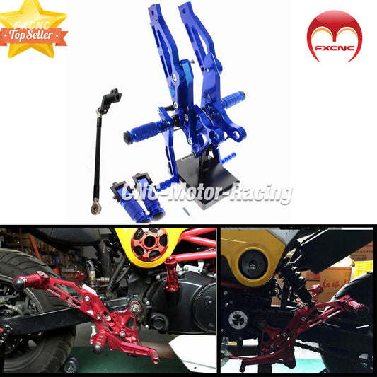 Suitable for Honda GROM MSX 125 2012 - 2015 - 2016 CNC aluminum geared rear feet assembly.