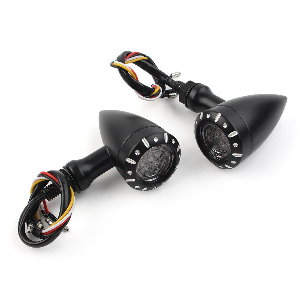 Motorcycle LED Red/Amber Brake Blinker Turn Signal Tail Light for Harley for Yamaha
