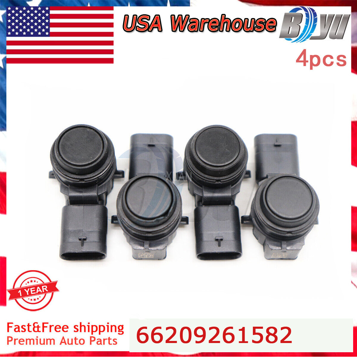 4X 66209261582 Ultrasonic PDC Parking Sensor for BMW F32 F31 F30 F22 F20
